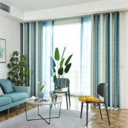 Tenda Semi-Oscurante Su Misura, Con Strisce Colorate, Stampata, Per Camera Da Letto E Soggiorno
