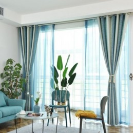 Tenda Semi-Oscurante Su Misura, Con Strisce Colorate, Stampata, Per Camera Da Letto E Soggiorno