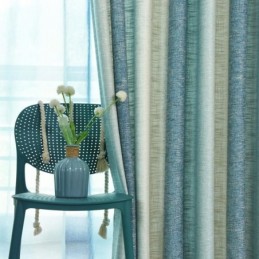 Tenda Semi-Oscurante Su Misura, Con Strisce Colorate, Stampata, Per Camera Da Letto E Soggiorno