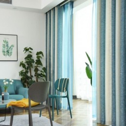 Tenda Semi-Oscurante Su Misura, Con Strisce Colorate, Stampata, Per Camera Da Letto E Soggiorno