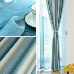 Tenda Semi-Oscurante Su Misura, Con Strisce Colorate, Stampata, Per Camera Da Letto E Soggiorno
