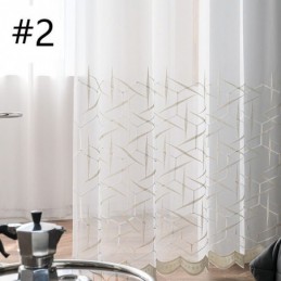 Tenda Trasparente Ricamata Europea Su Misura, Tenda In Tulle Di Lusso, Tende In Voile Per Soggiorno