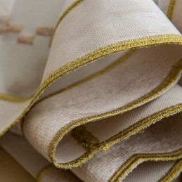 Tenda Trasparente Bianca Di Lusso Su Misura, In Tulle Ricamato Di Alta Qualità