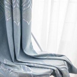 Tenda Oscurante Moderna Su Misura In Jacquard Per Soggiorno E Camera Da Letto