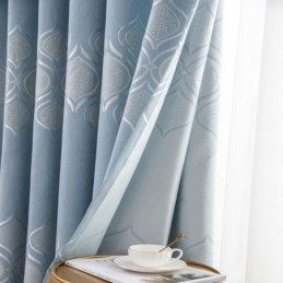 Tenda Oscurante Moderna Su Misura In Jacquard Per Soggiorno E Camera Da Letto