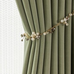 Semplice Tenda In Velluto Su Misura, Tende Oscuranti In Tinta Unita Per Soggiorno E Camera Da Letto