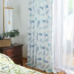 Tenda Semi-Oscurante Su Misura Con Stampa Di Pesci, Per Cameretta Dei Bambini