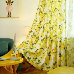 Tenda Semi-Oscurante Fresca Su Misura Con Stampa Di Frutta E Limone Per Soggiorno