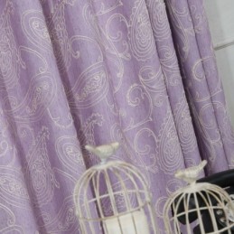 Tenda Semi-Oscurante Vintage Su Misura, Tenda Di Lusso Con Ricamo Per Soggiorno