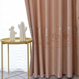 Tenda Oscurante Moderna Di Lusso Su Misura, Con Design A Onde Per Il Soggiorno
