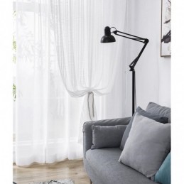 Tenda Trasparente Con Motivo A Piccole Foglie, Su Misura, Pannello Per Tenda In Pizzo, Stile Europeo, Finestra A Bovindo, Camera