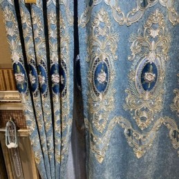Tenda Di Lusso Su Misura, Tenda In Stile Europeo Con Ricamo