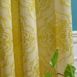 Tenda Oscurante Simple Max Su Misura, Tenda Con Fiori E Stami In Jacquard Per Camera Da Letto