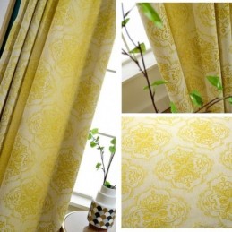 Tenda Oscurante Simple Max Su Misura, Tenda Con Fiori E Stami In Jacquard Per Camera Da Letto
