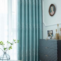 Tende In Stile Nordico Con Motivo Ad Albero In Raso Jacquard Per Soggiorno E Camera Da Letto