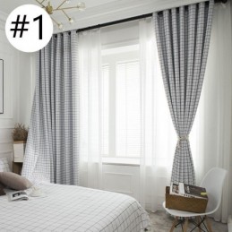 Tenda Oscurante A Quadri Su Misura, Motivo Geometrico A Quadri Per Camera Da Letto E Soggiorno