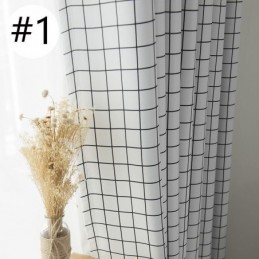 Tenda Oscurante A Quadri Su Misura, Motivo Geometrico A Quadri Per Camera Da Letto E Soggiorno