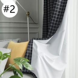 Tenda Oscurante A Quadri Su Misura, Motivo Geometrico A Quadri Per Camera Da Letto E Soggiorno