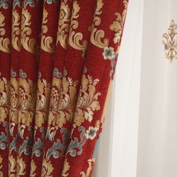 Tenda Di Lusso In Ciniglia Ricamata, Stile Europeo, Su Misura, Per Soggiorno