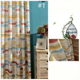 Tenda Astratta Colorata Su Misura Per Cameretta Dei Bambini