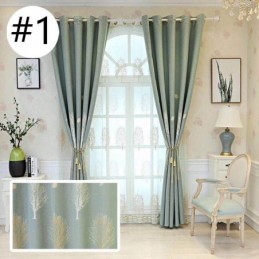 Eleganti Tende Oscuranti In Jacquard Con Motivo Ad Albero In Cotone