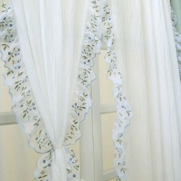 Tende Moderne In Jacquard Trasparenti, Trattamento Nordico Per Finestre Per Il Soggiorno