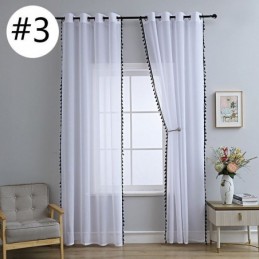Tende In Tulle Trasparente, Moderne Tende In Voile Trasparenti, Su Misura Per Soggiorno E Camera Da Letto