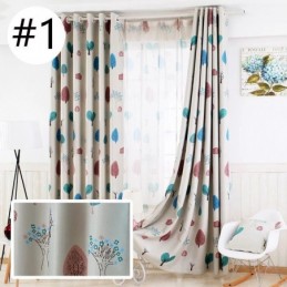 Tenda Per Cameretta Dei Bambini Con Simpatici Cartoni Animati, Realizzata Su Misura, Con Stampa Di Piccoli Alberi, Per L'Asilo.