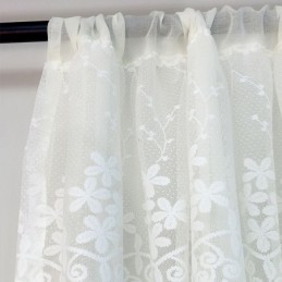 Tenda Moderna Con Motivo Floreale, Su Misura, In Tulle, Per Soggiorno, Camera Da Letto