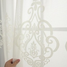 Tende Trasparenti Ricamate In Voile Europeo Per Il Soggiorno