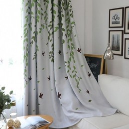 Tenda Su Misura Tenda Con Motivo A Foglie Fresche Per Finestra