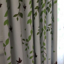 Tenda Su Misura Tenda Con Motivo A Foglie Fresche Per Finestra
