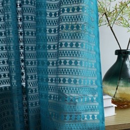 Tenda Nordica Trasparente Su Misura, Semplice Tendaggio In Voile Per Soggiorno E Camera Da Letto